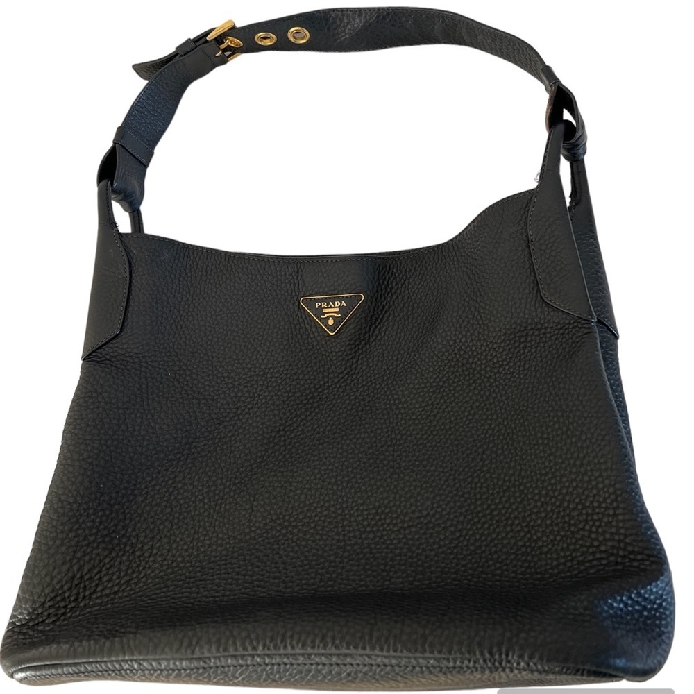 Prada Black Slouchy Shoulder Bag - Picture 4 of 16